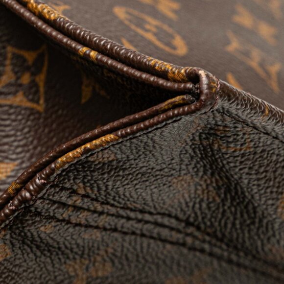 LOUIS VUITTON Brown Monogram Leather Tote Bag - Picture 4 of 10